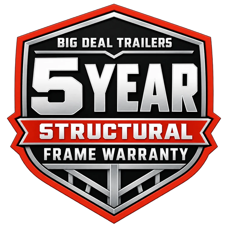 Big Deal Trailers: 5 Year Structural Frame Warranty